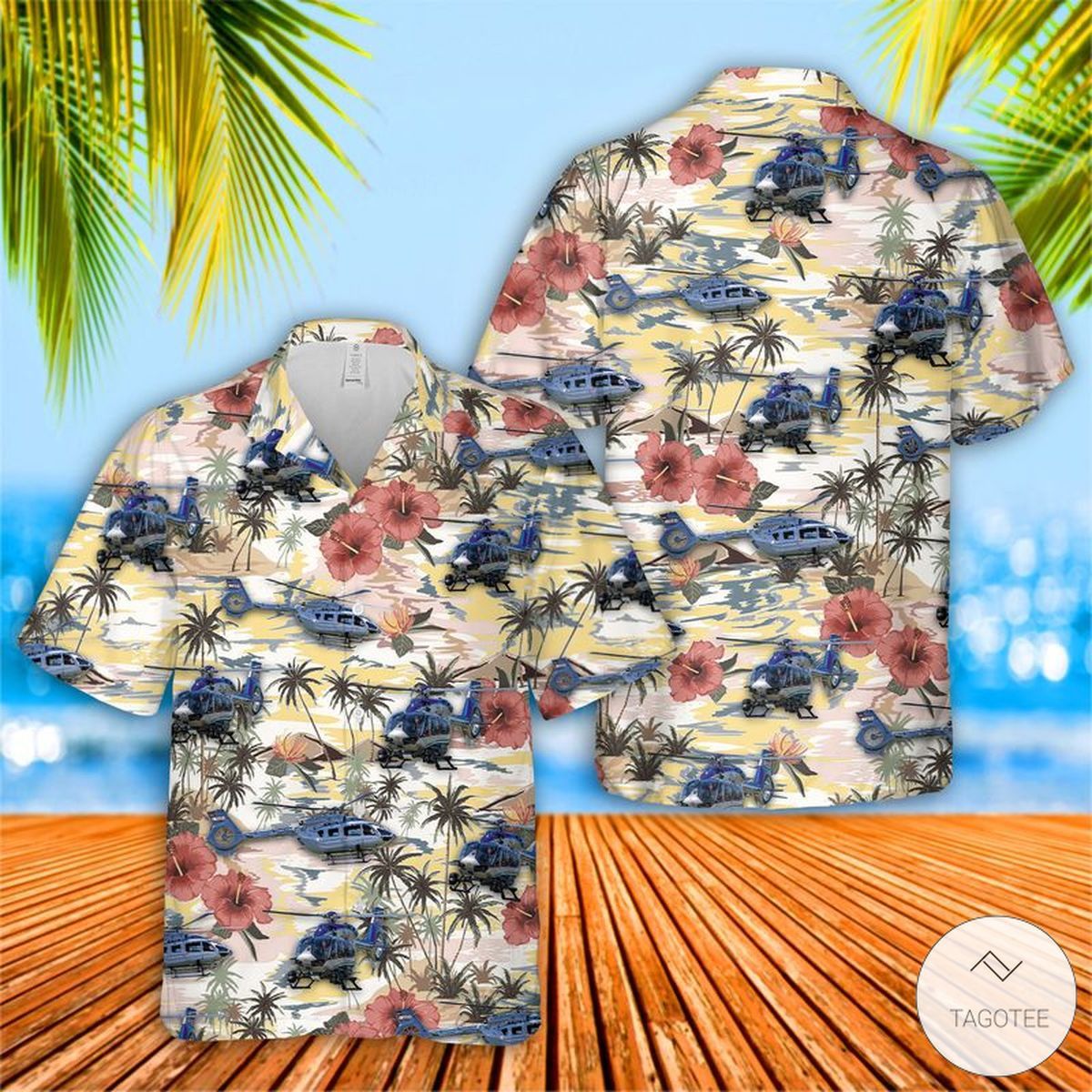 Airbus Helicopter Hawaiian Shirt Unique Style