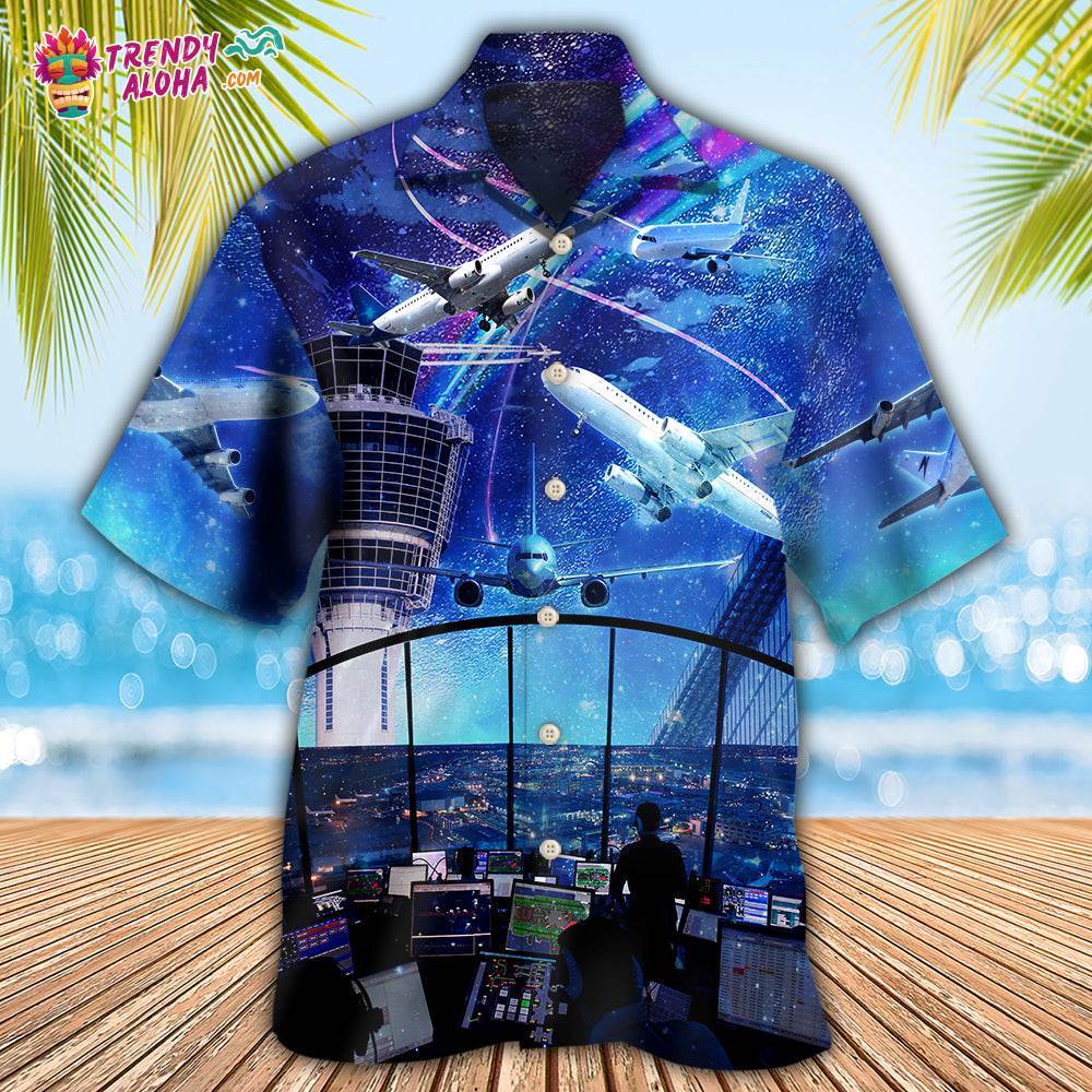 Airplane And Air Traffic Controller Hawaiian Shirt – Trendy Aloha