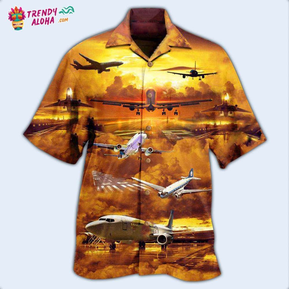 Airplane Fly Life Is A Journey Enjoy The Flight Airplane Hawaiian Shirt – Trendy Aloha