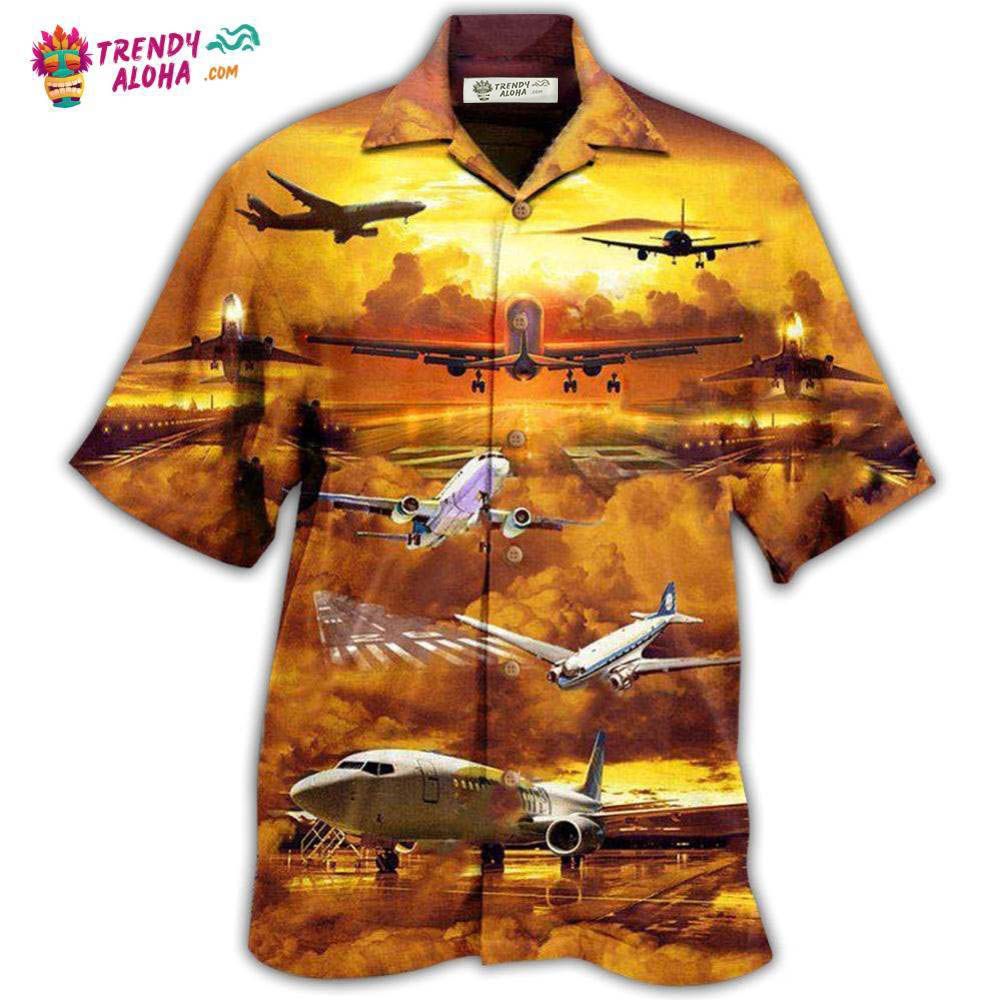 Airplane Fly Life Is A Journey Enjoy The Flight Airplane Hawaiian Shirt – Trendy Aloha