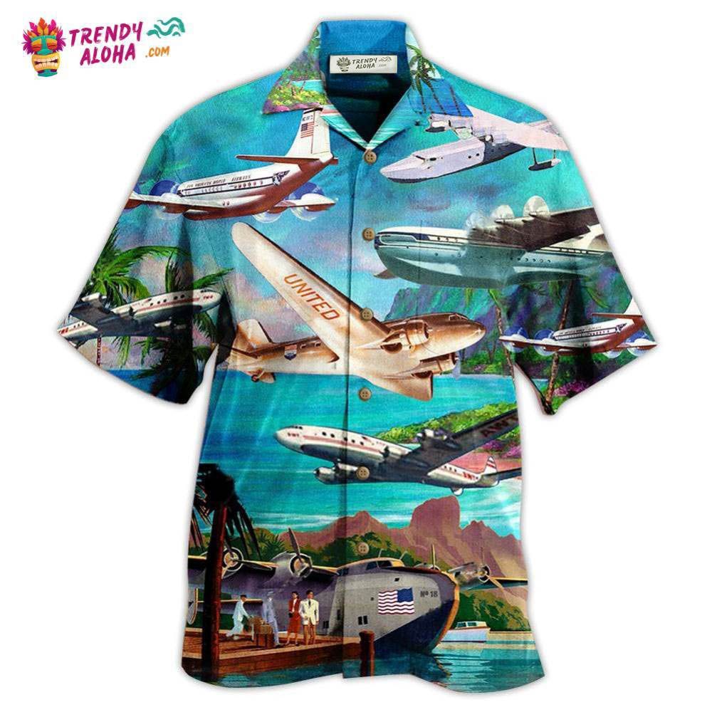 Airplane Fly To Hawaii Aircraft Love Life Hawaiian Shirt – Trendy Aloha Airplane Fly To Hawaii Aircraft Love Life Hawaiian Shirt – Trendy Aloha