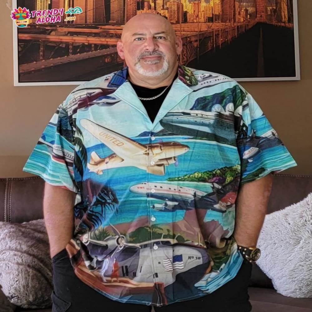Airplane Fly To Hawaii Aircraft Love Life Hawaiian Shirt – Trendy Aloha
