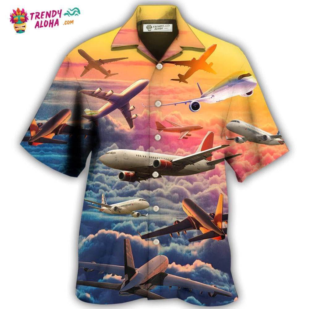 Airplane Let Your Dreams Take Flight Style Hawaiian Shirt – Trendy Aloha
