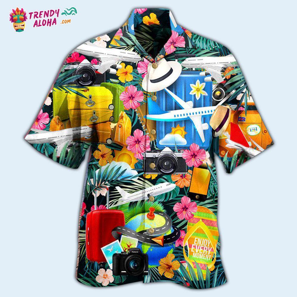 Airplane Take Your Flights Go Anywhere With Lovely Flower Hawaiian Shirt – Trendy Aloha