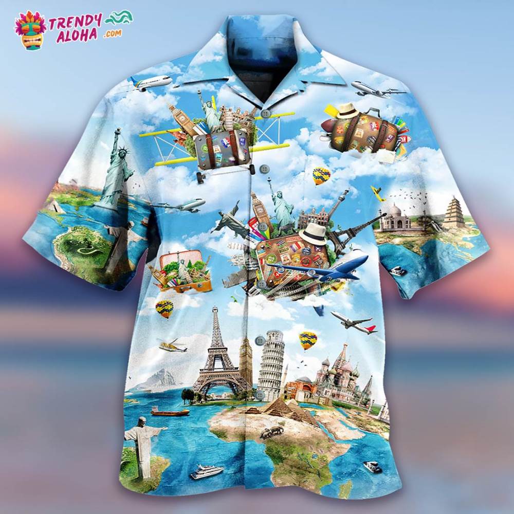 Airplane Travel World Whole Life Hawaiian Shirt – Trendy Aloha