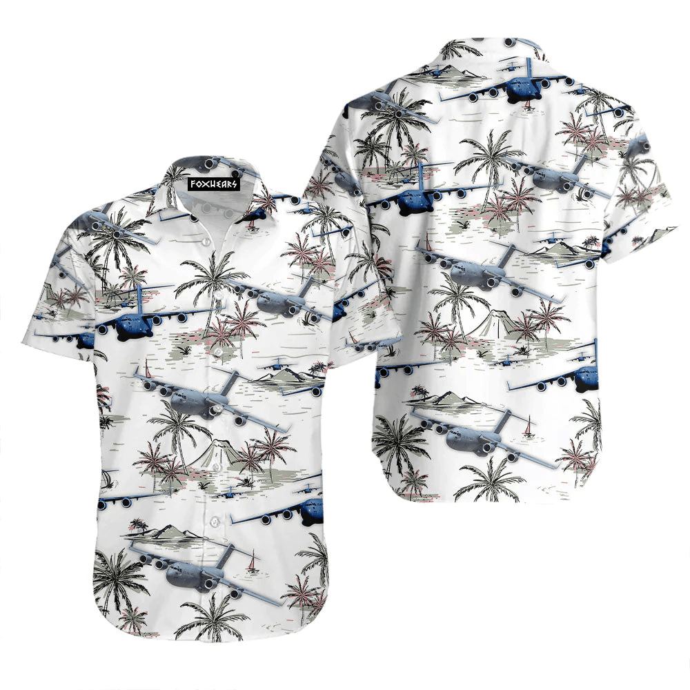 Airplane Tropical Trendy Hawaiian Shirt