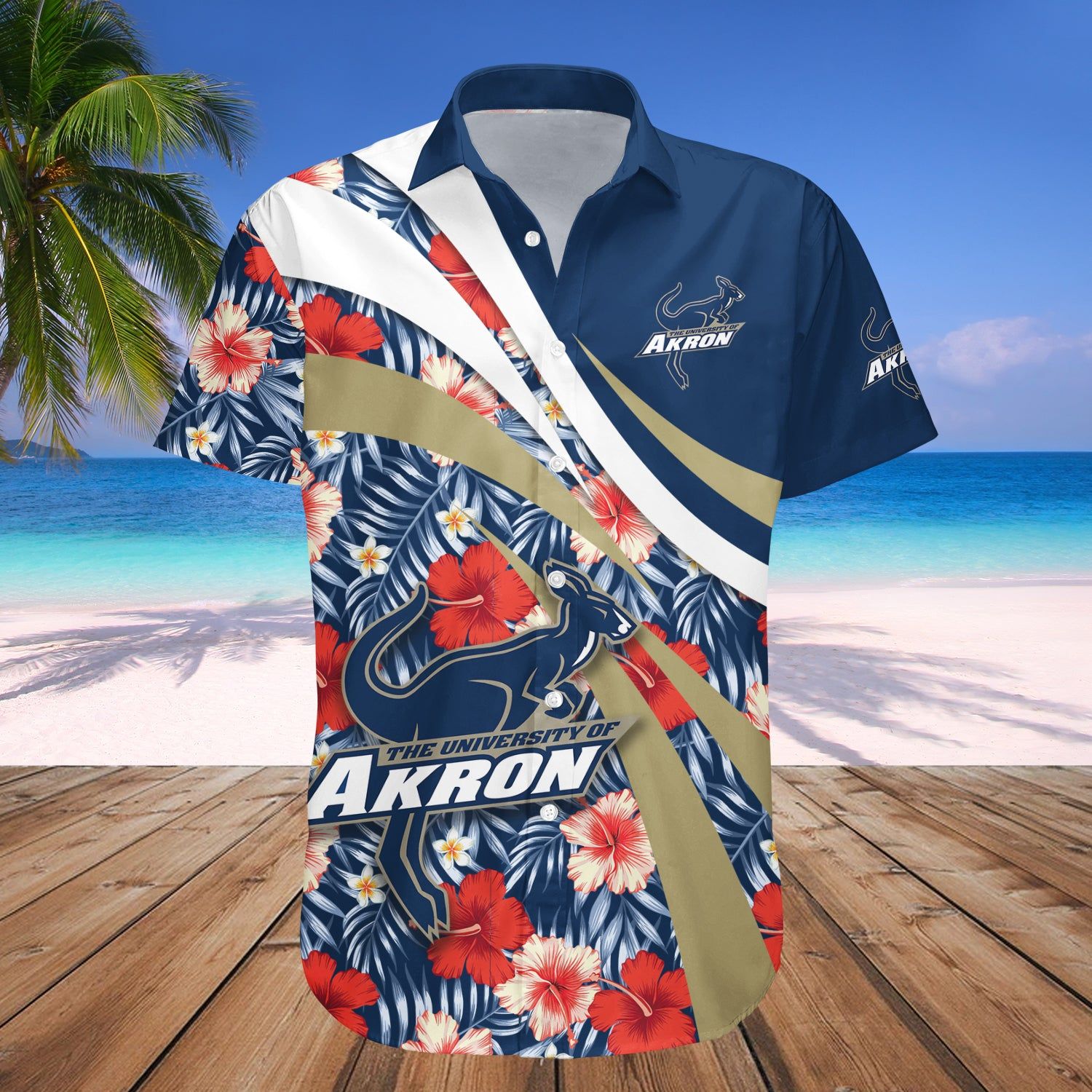 Akron Zips Hawaii Shirt Hibiscus Sport Style – NCAA
