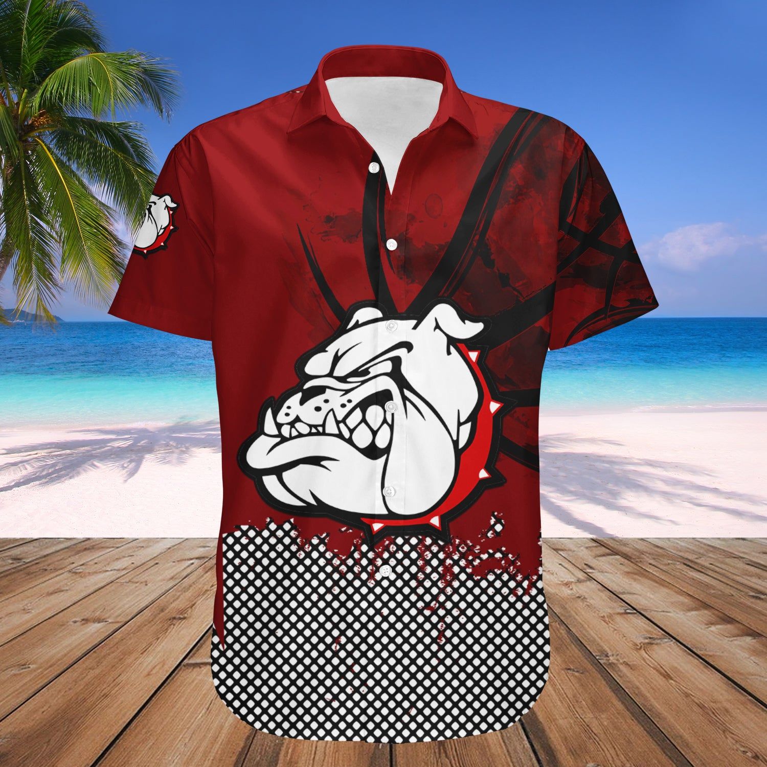 Alabama A&M Bulldogs Hawaii Shirt Basketball Net Grunge Pattern – NCAA