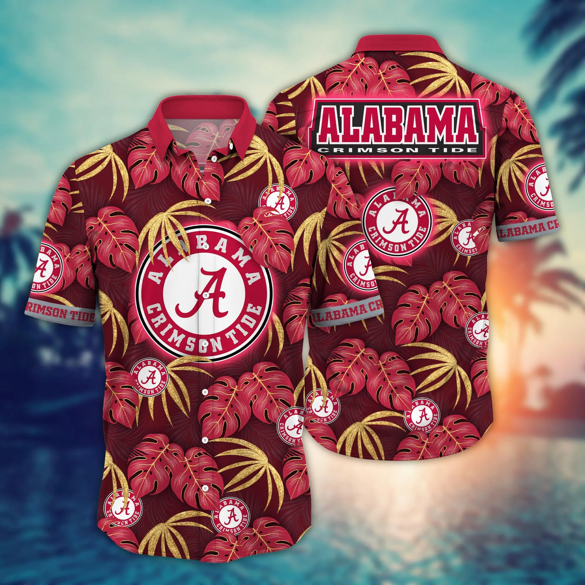 Alabama Crimson Tide NCAA Hawaiian Shirt August Aloha Shirt Alabama Crimson Tide NCAA Hawaiian Shirt August Aloha Shirt