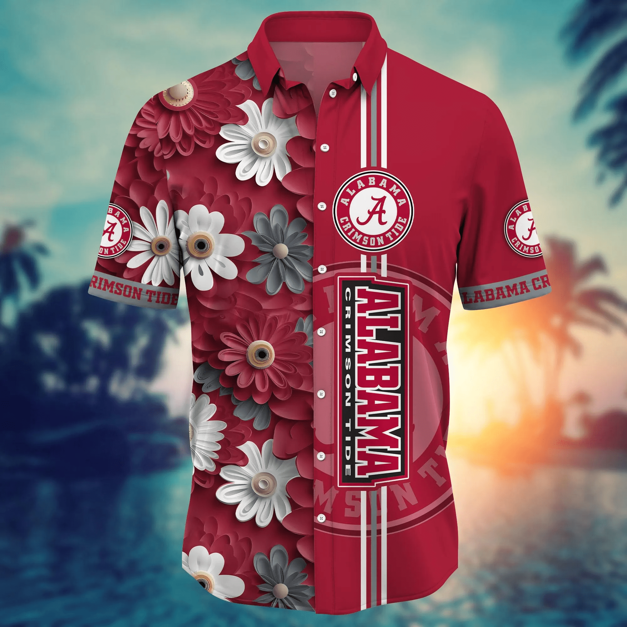 Alabama Crimson Tide NCAA Hawaiian Shirt Break Aloha Shirt