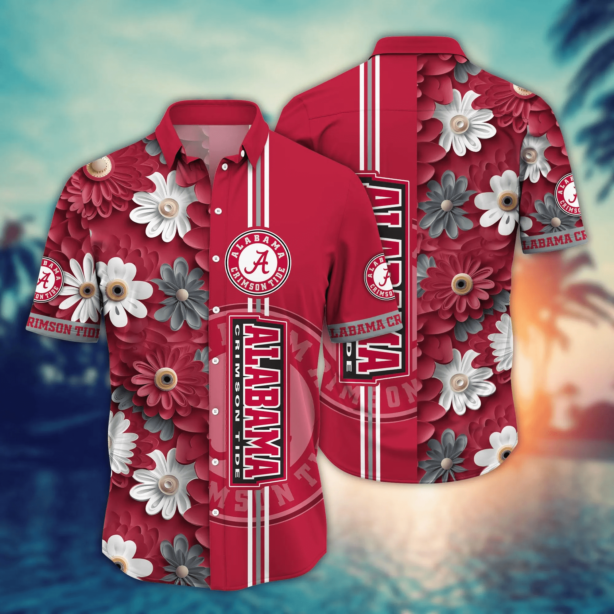 Alabama Crimson Tide NCAA Hawaiian Shirt Break Aloha Shirt Alabama Crimson Tide NCAA Hawaiian Shirt Break Aloha Shirt