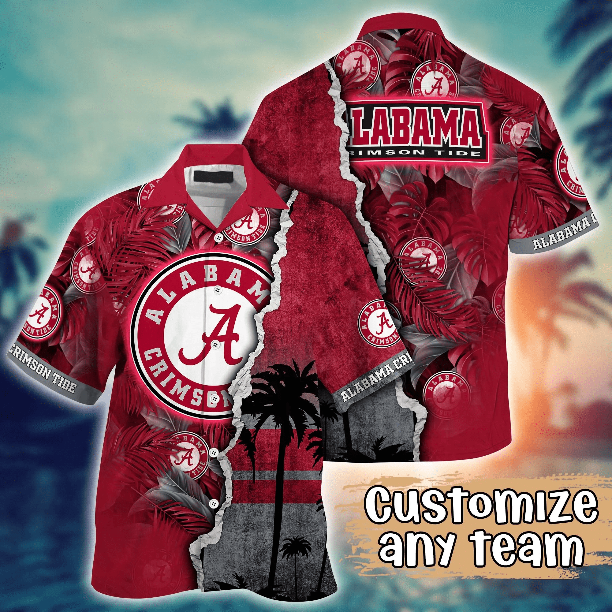 Alabama Crimson Tide NCAA Hawaiian Shirt Custom July Aloha Shirt Alabama Crimson Tide NCAA Hawaiian Shirt Custom July Aloha Shirt