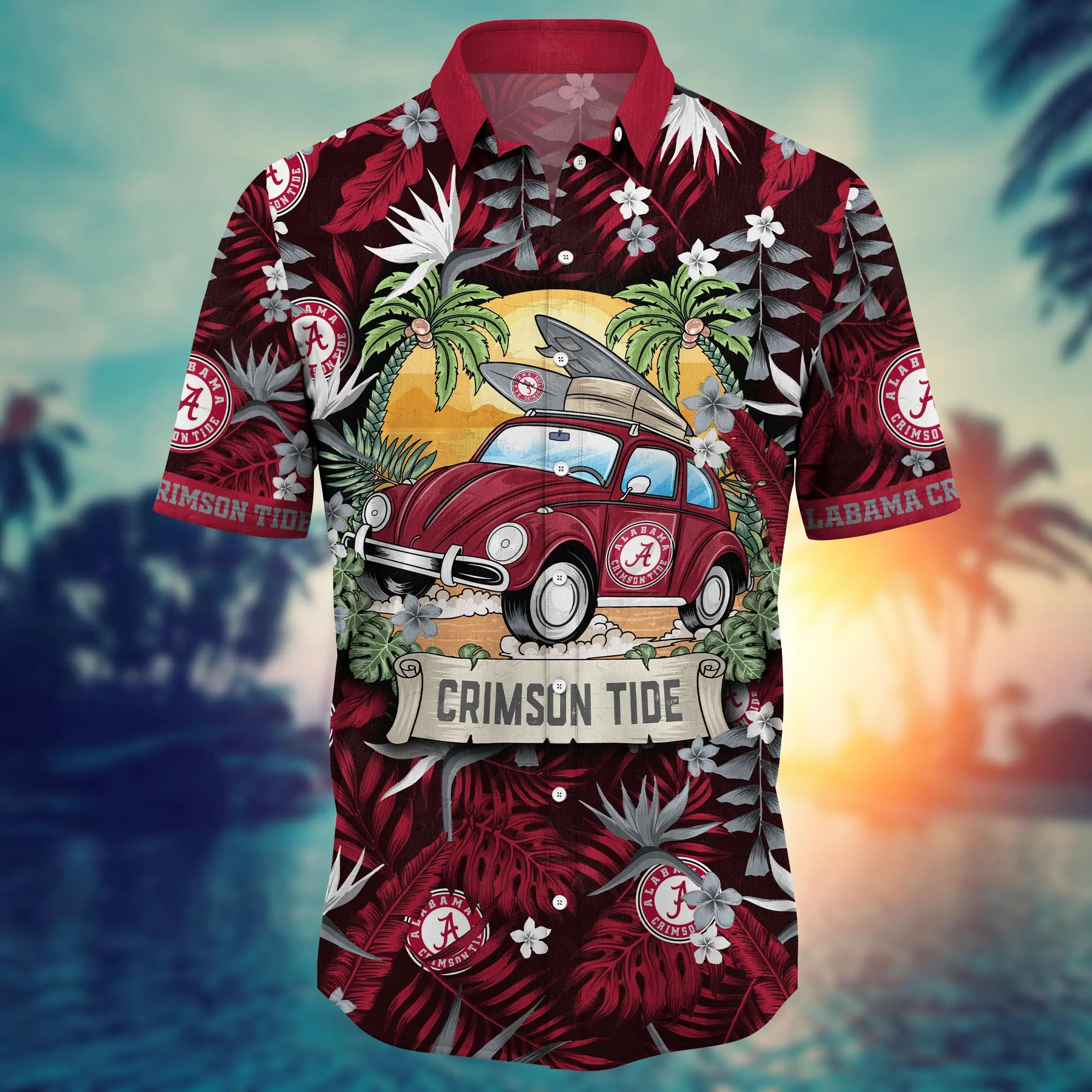 Alabama Crimson Tide NCAA Hawaiian Shirt Firefliestime Aloha Shirt