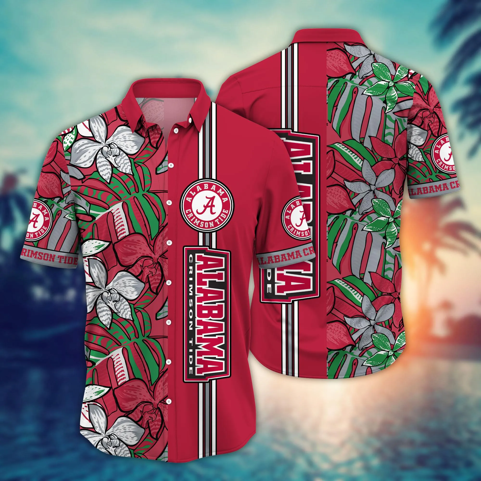 Alabama Crimson Tide NCAA Hawaiian Shirt Heat Aloha Shirt