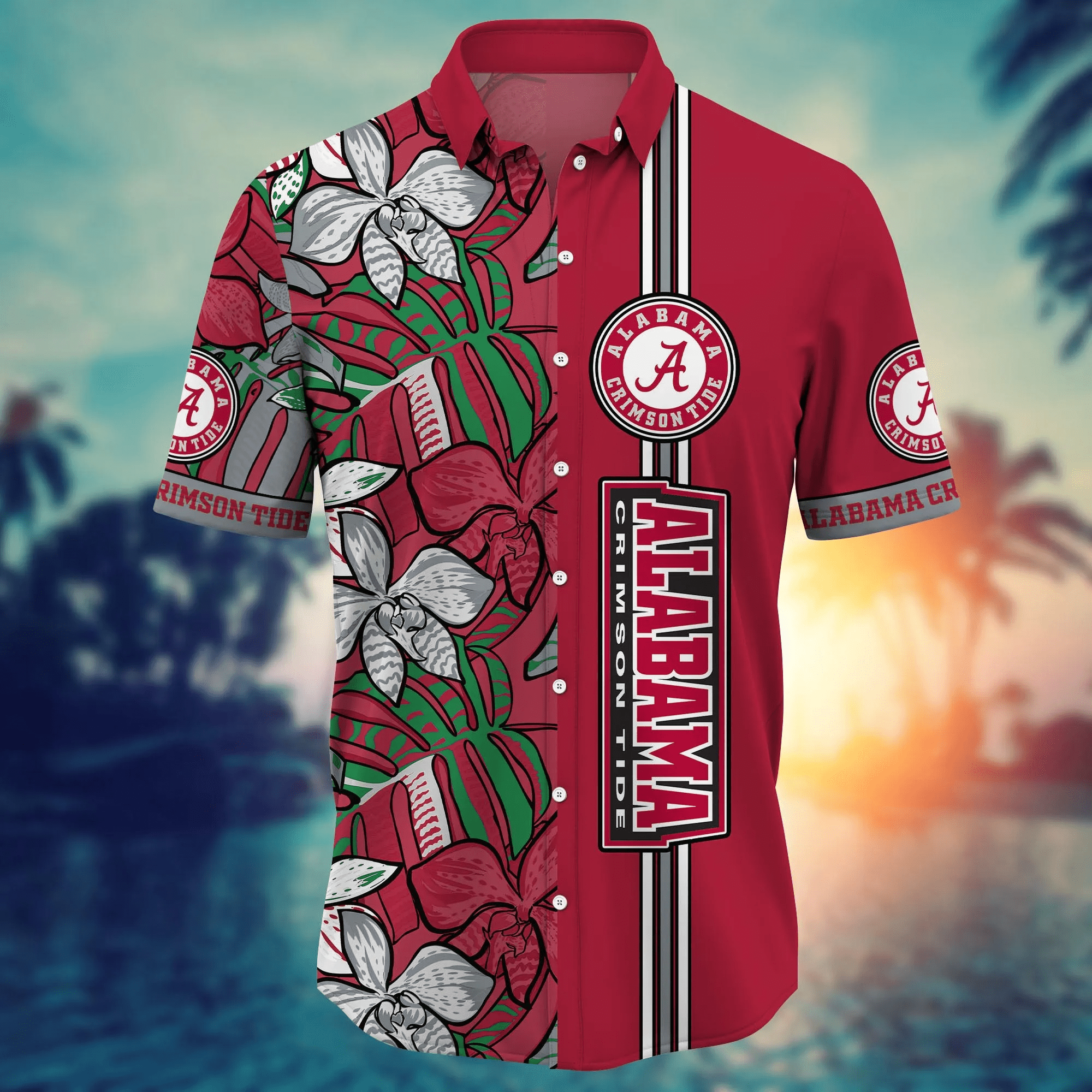 Alabama Crimson Tide NCAA Hawaiian Shirt Heat Aloha Shirt