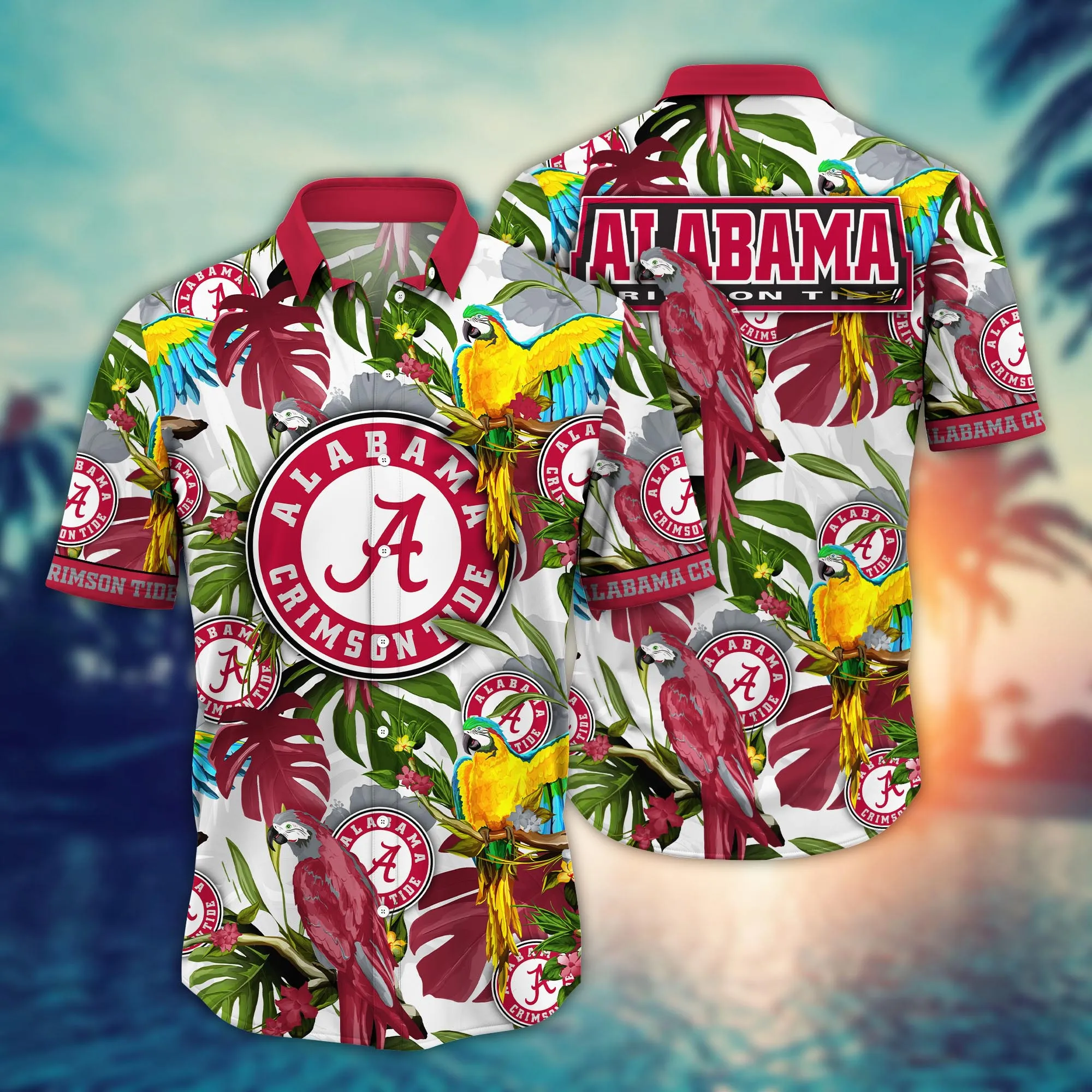 Alabama Crimson Tide NCAA Hawaiian Shirt Summer Campstime Aloha Shirt Alabama Crimson Tide NCAA Hawaiian Shirt Summer Campstime Aloha Shirt