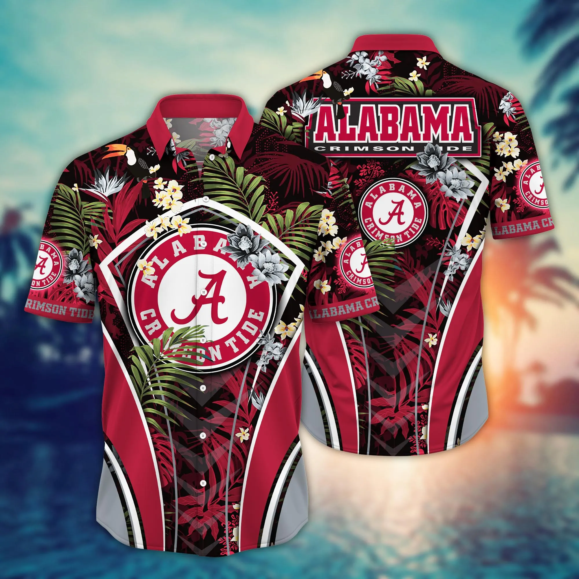 Alabama Crimson Tide NCAA Hawaiian Shirt Swimsuits Aloha Shirt
