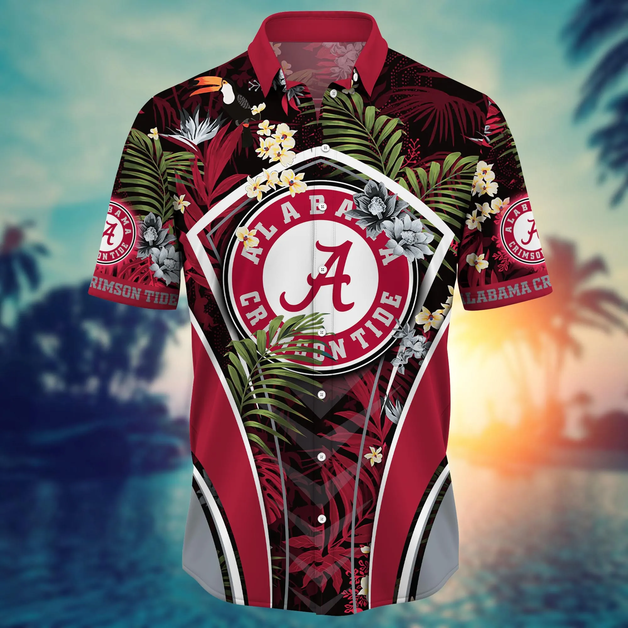 Alabama Crimson Tide NCAA Hawaiian Shirt Swimsuits Aloha Shirt