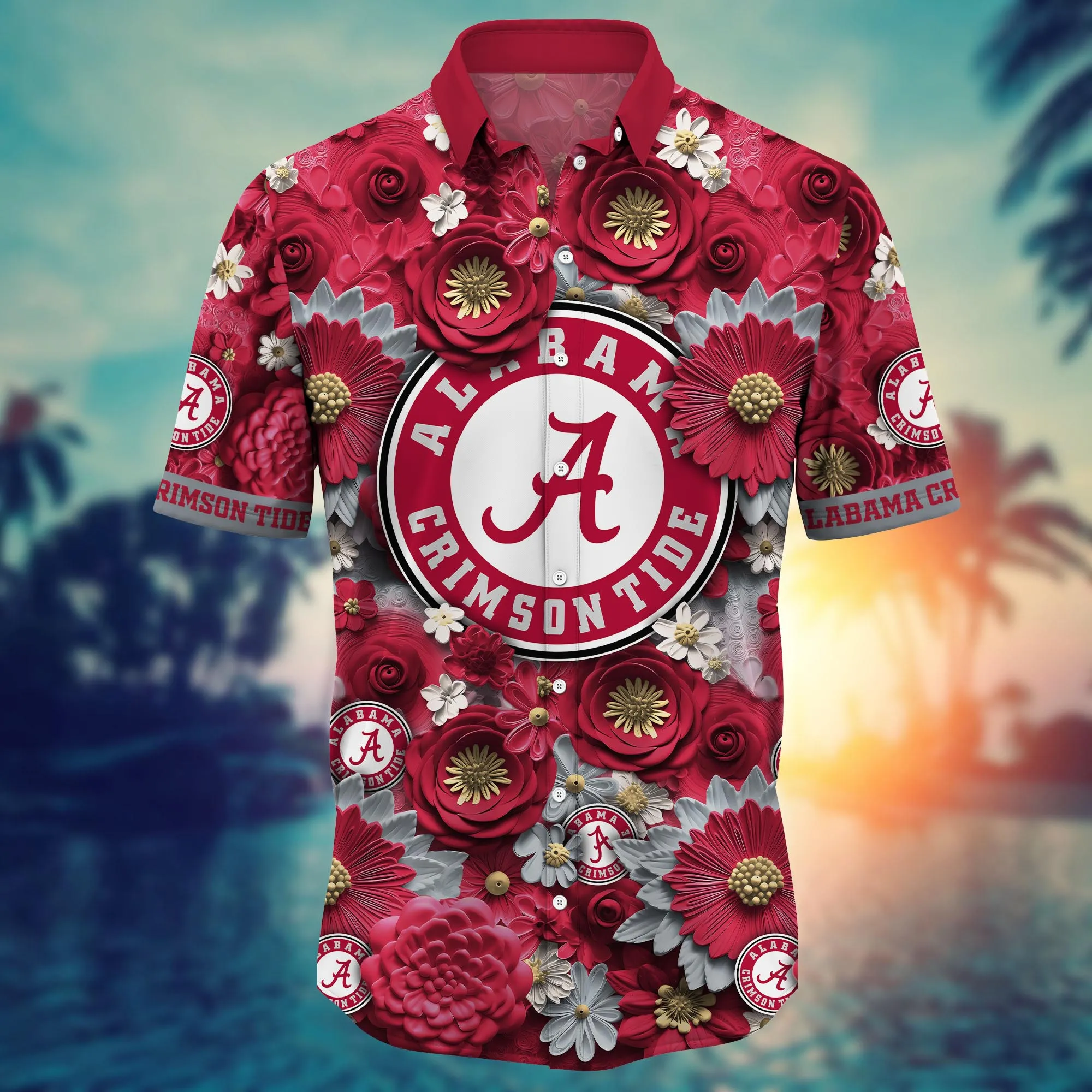 Alabama Crimson Tide NCAA Hawaiian Shirt Trending For This Summer Customize Shirt Any Team