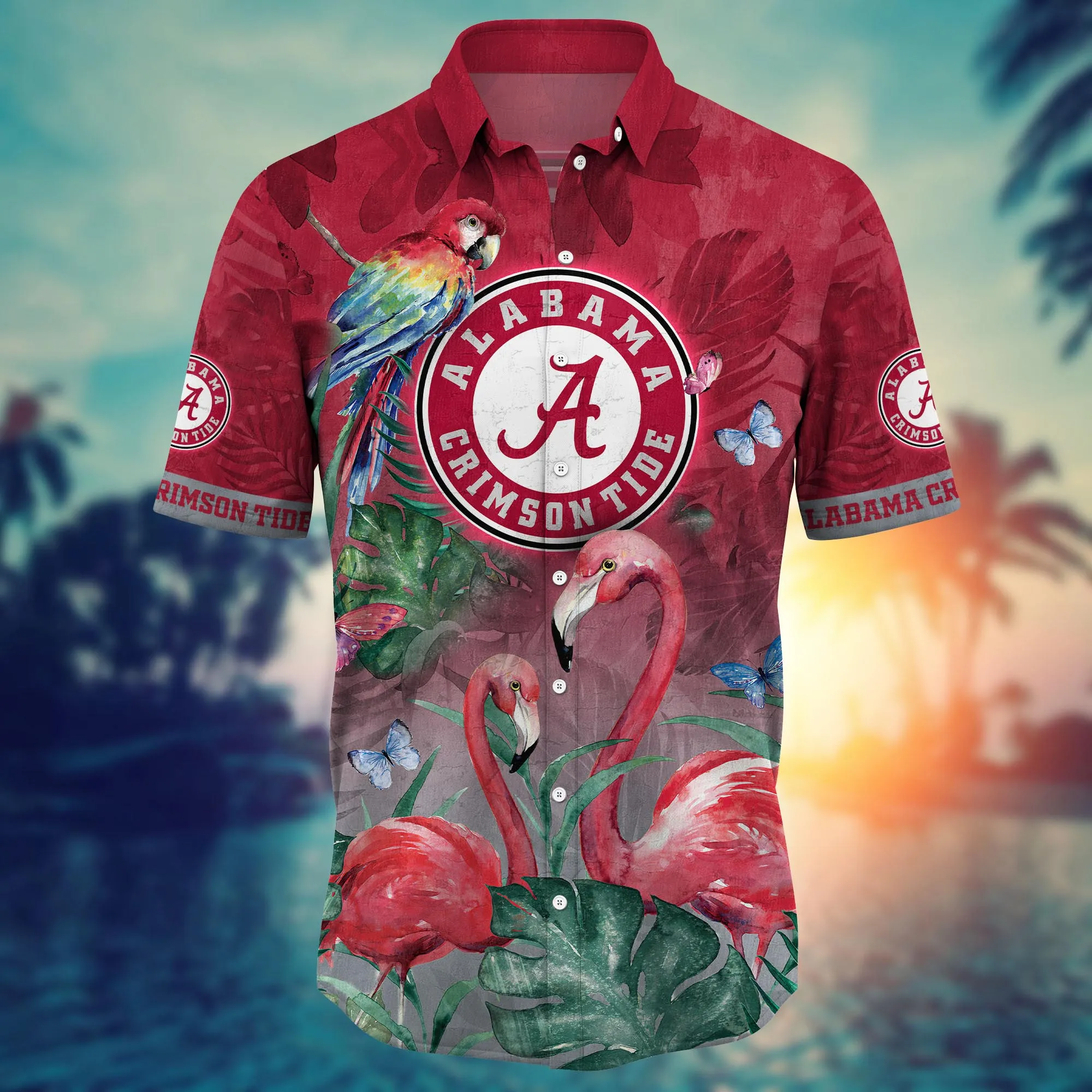 Alabama Crimson Tide NCAA Hawaiian Shirt Tropical Aloha Shirt