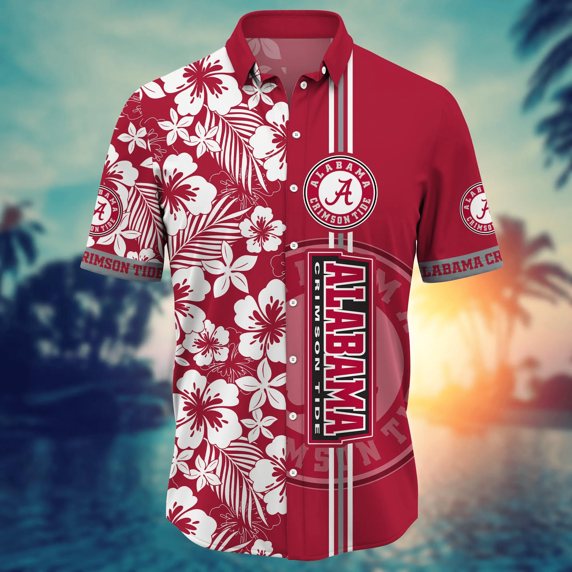 Alabama Crimson Tide NCAA Hawaiian Shirt Warm Daystime Aloha Shirt
