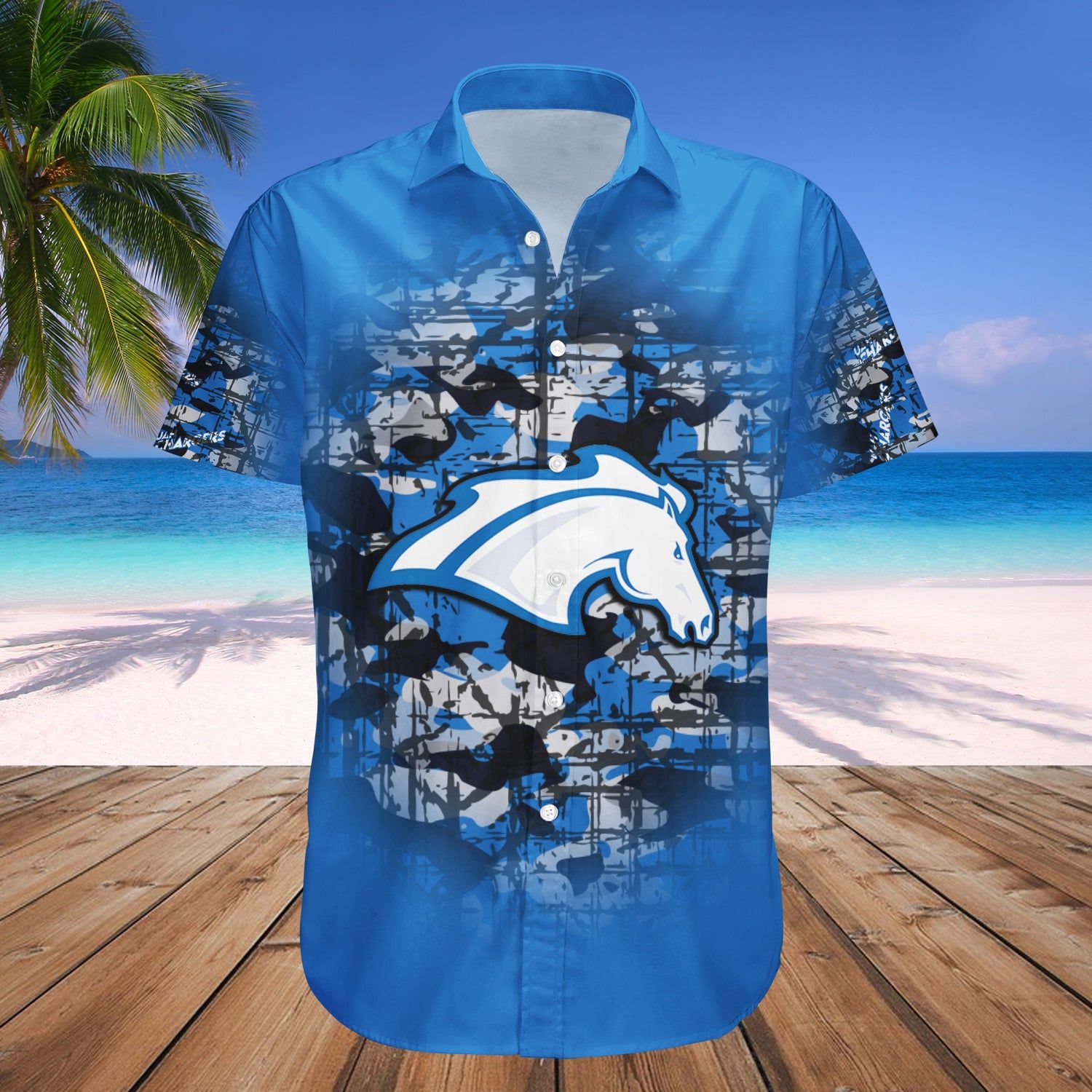 Alabama Huntsville Chargers Hawaii Shirt Camouflage Vintage – NCAA