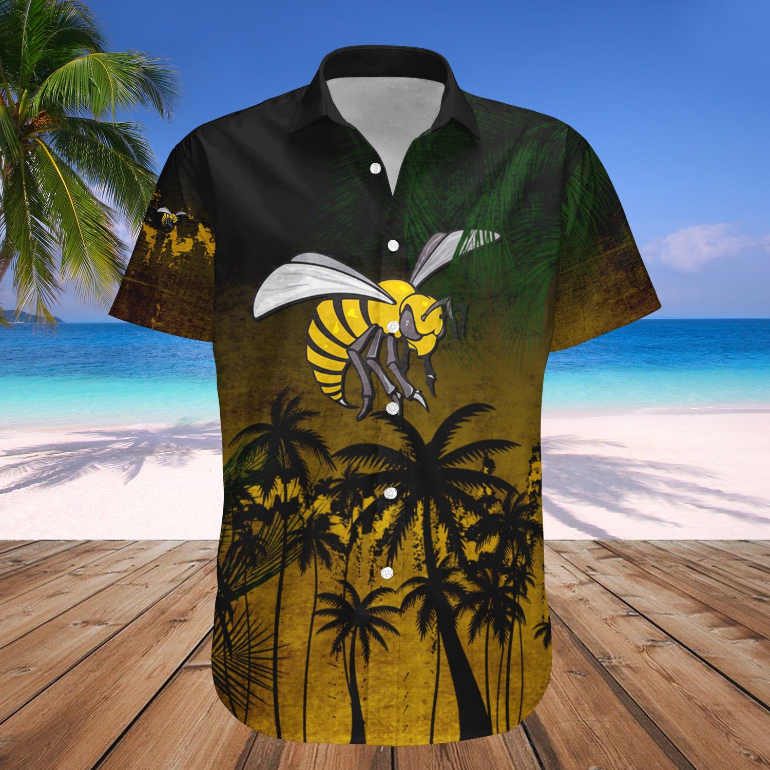 Alabama State Hornets Hawaii Shirt Coconut Tree Tropical Grunge – NCAA