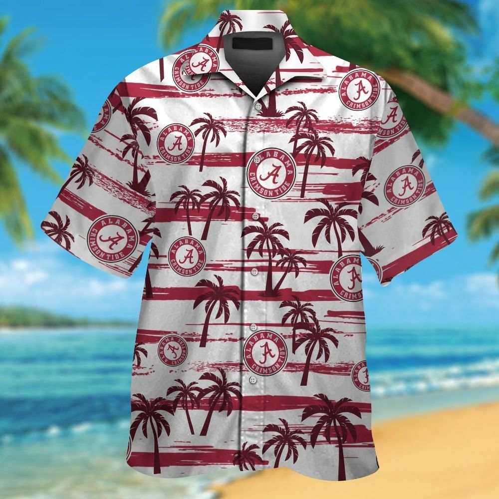 Alabama Tide Hawaiian Short Sleeve Tropical Shirt