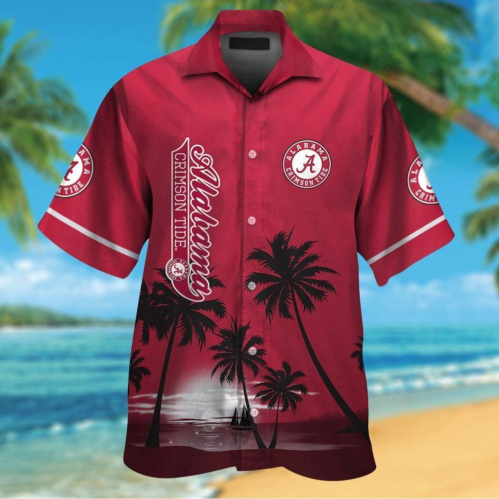 Alabama Tide Hawaiian Tropical Shirt Short Sleeve