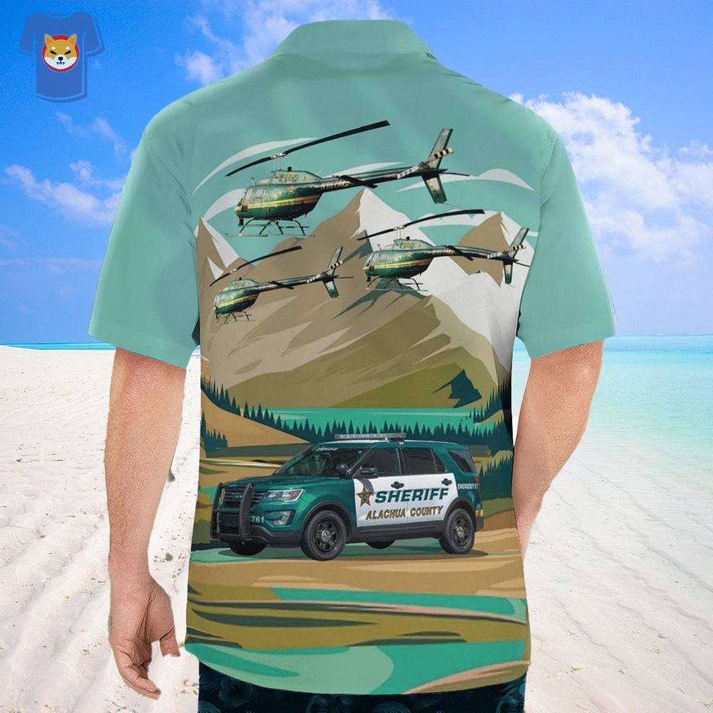 Alachua County Florida Alachua County Sheriffs Office Ford Hawaiian Shirt