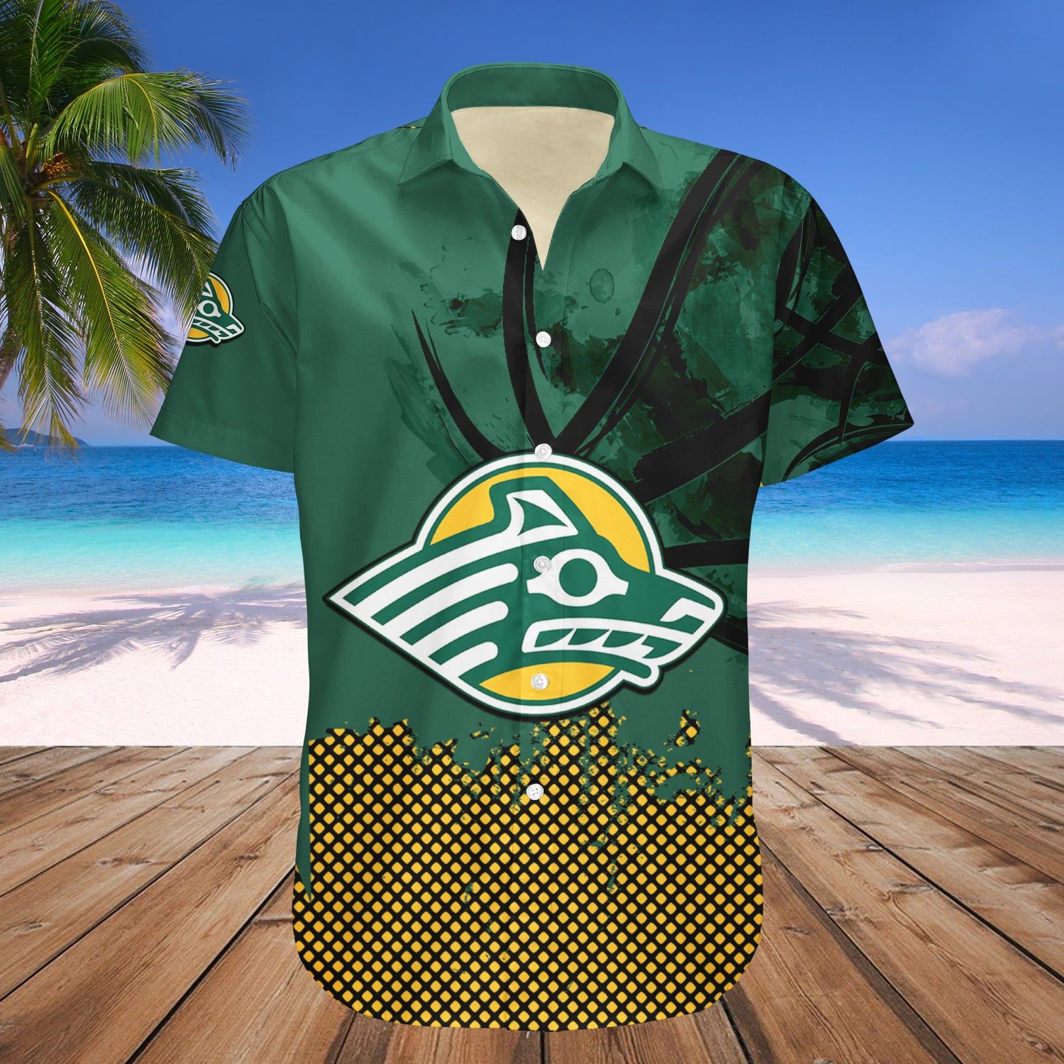 Alaska Anchorage Seawolves Hawaii Shirt Basketball Net Grunge Pattern – NCAA