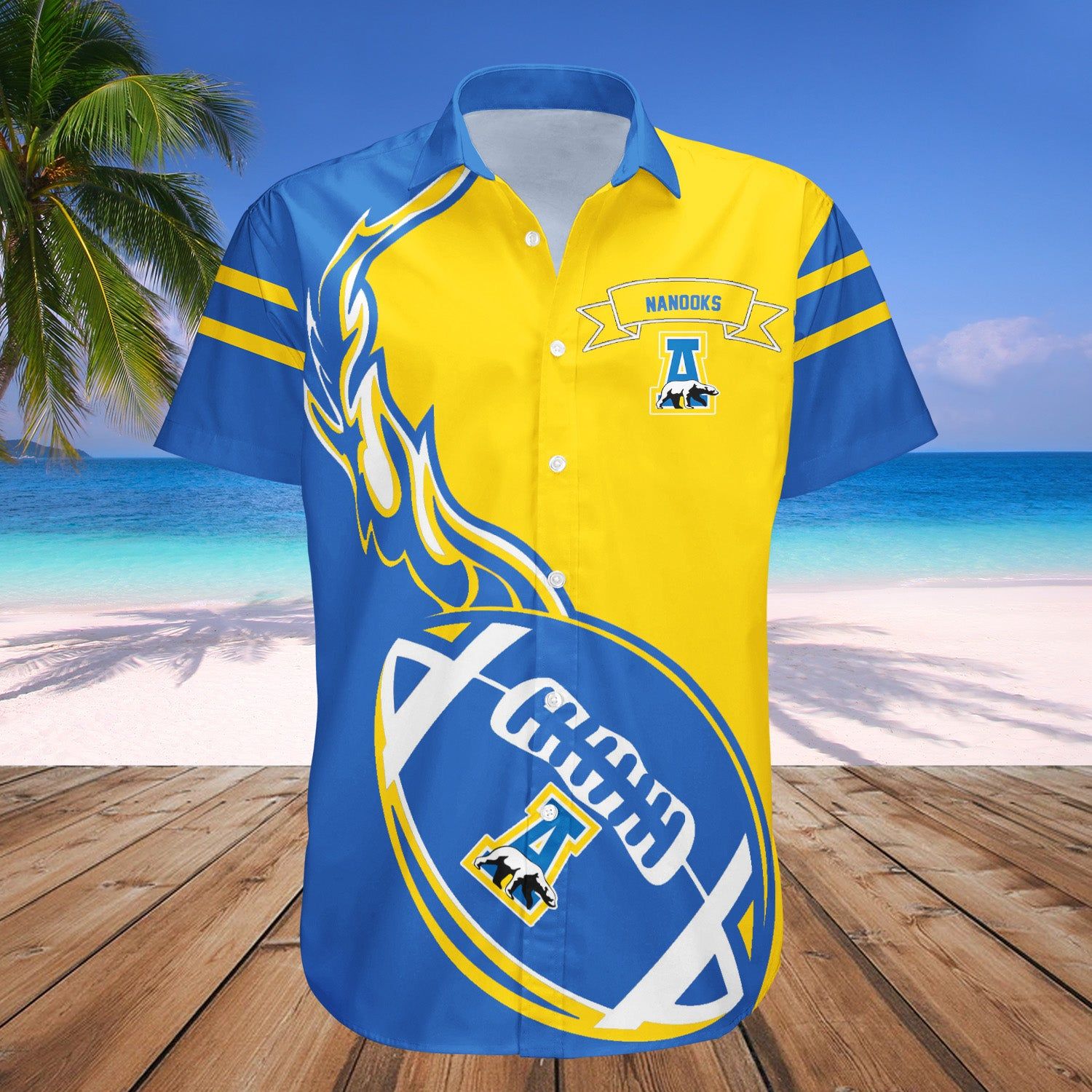 Alaska Nanooks Hawaii Shirt Flame Ball – NCAA