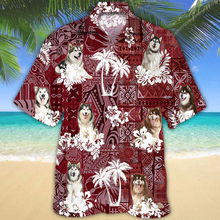 Alaskan Red Trendy Hawaiian Shirt, Tropical Shirts, Gift For Him, Funny Trendy Hawaiian Shirts