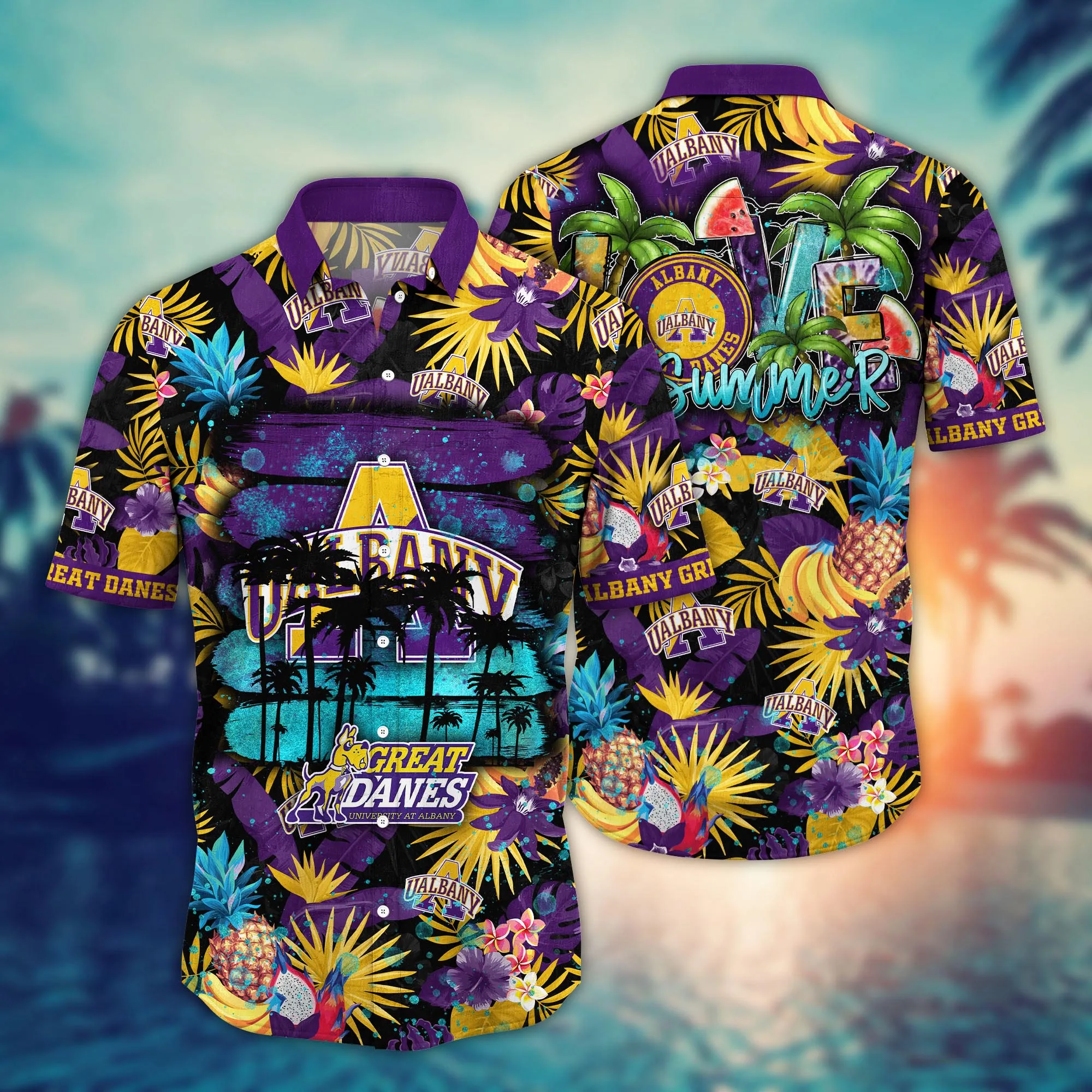 Albany Great Danes NCAA Hawaiian Shirt Fresh Mowed Lawnstime Aloha Shirt Albany Great Danes NCAA Hawaiian Shirt Fresh Mowed Lawnstime Aloha Shirt