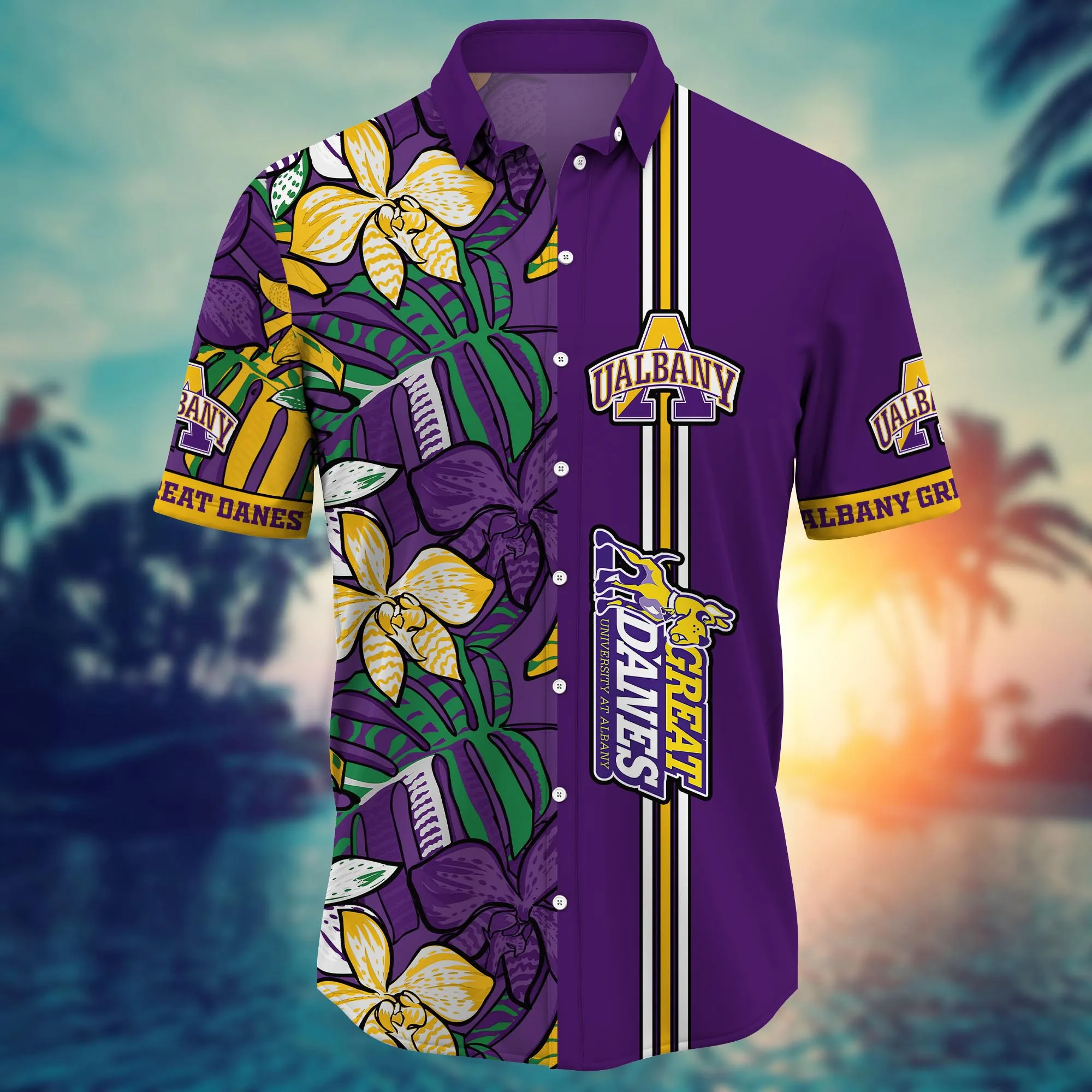 Albany Great Danes NCAA Hawaiian Shirt Mosquito Bites Aloha Shirt