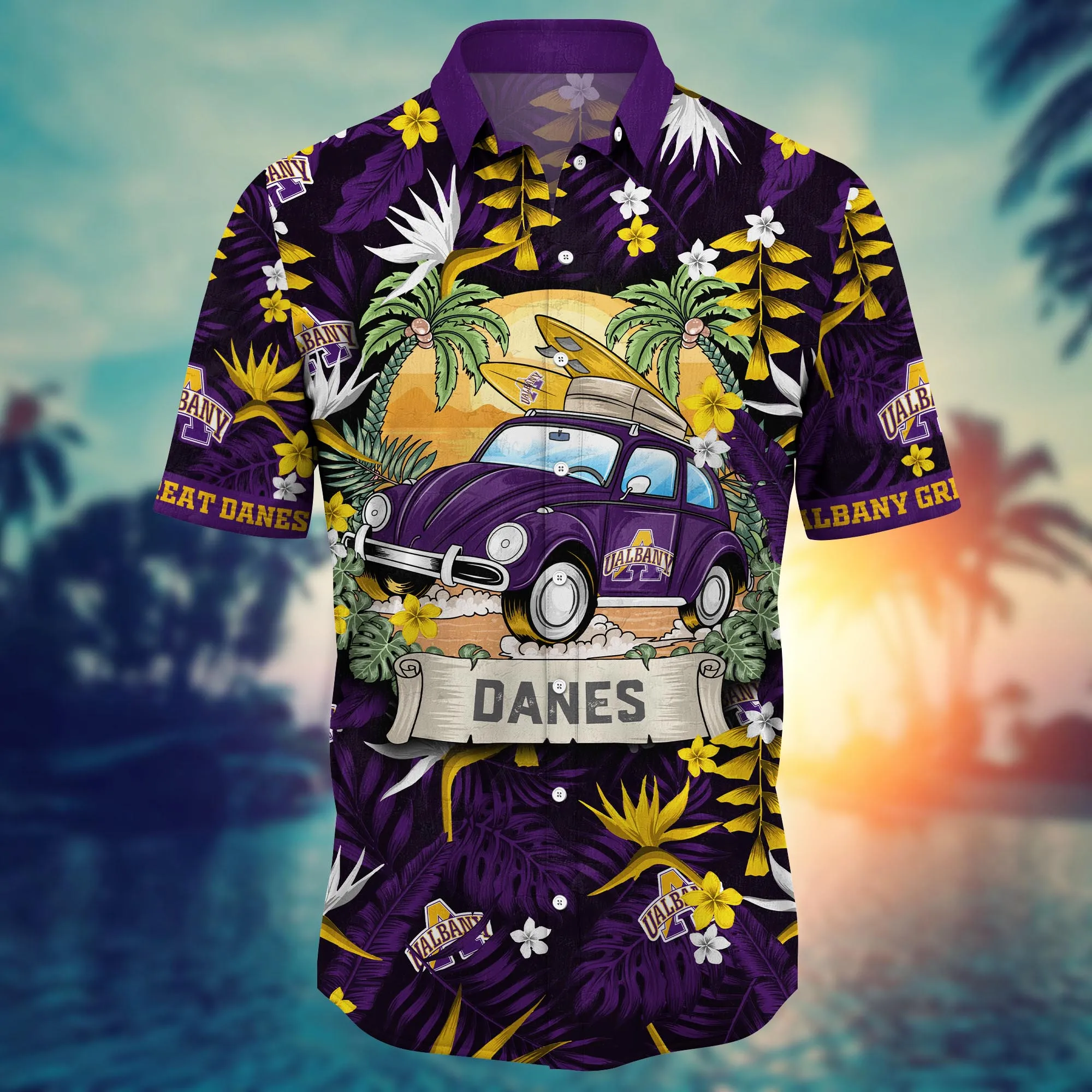 Albany Great Danes NCAA Hawaiian Shirt Sunlittime Knockout Game Shirts