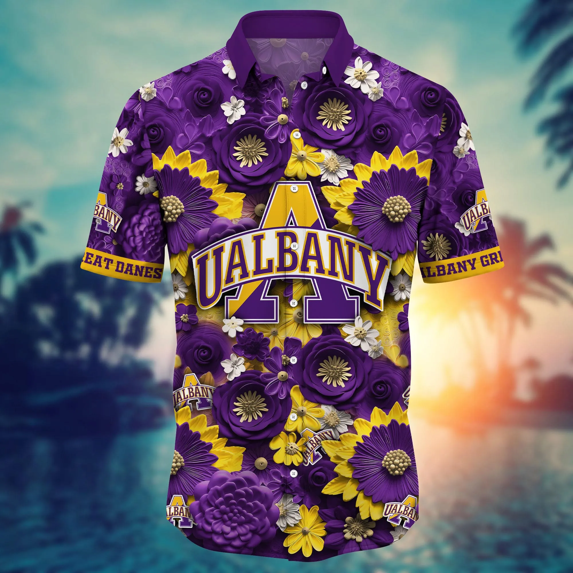 Albany Great Danes NCAA Hawaiian Shirt Trending For This Summer Customize Shirt Any Team
