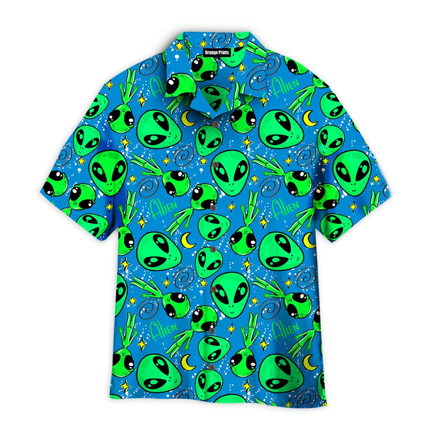 Alien Face Hugger Extravaganza Island Aloha Shirt