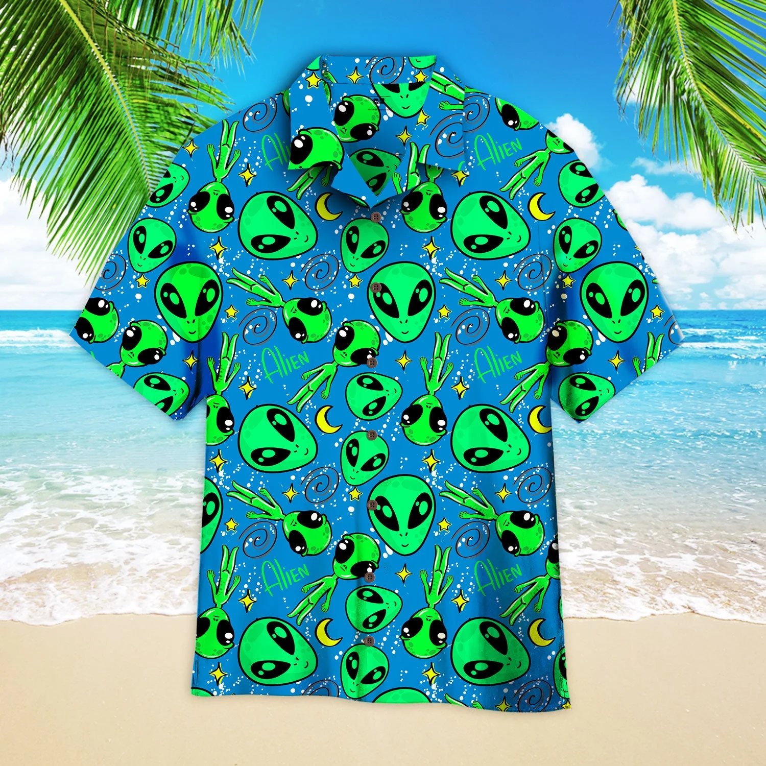 Alien Face Hugger Trendy Hawaiian Shirt