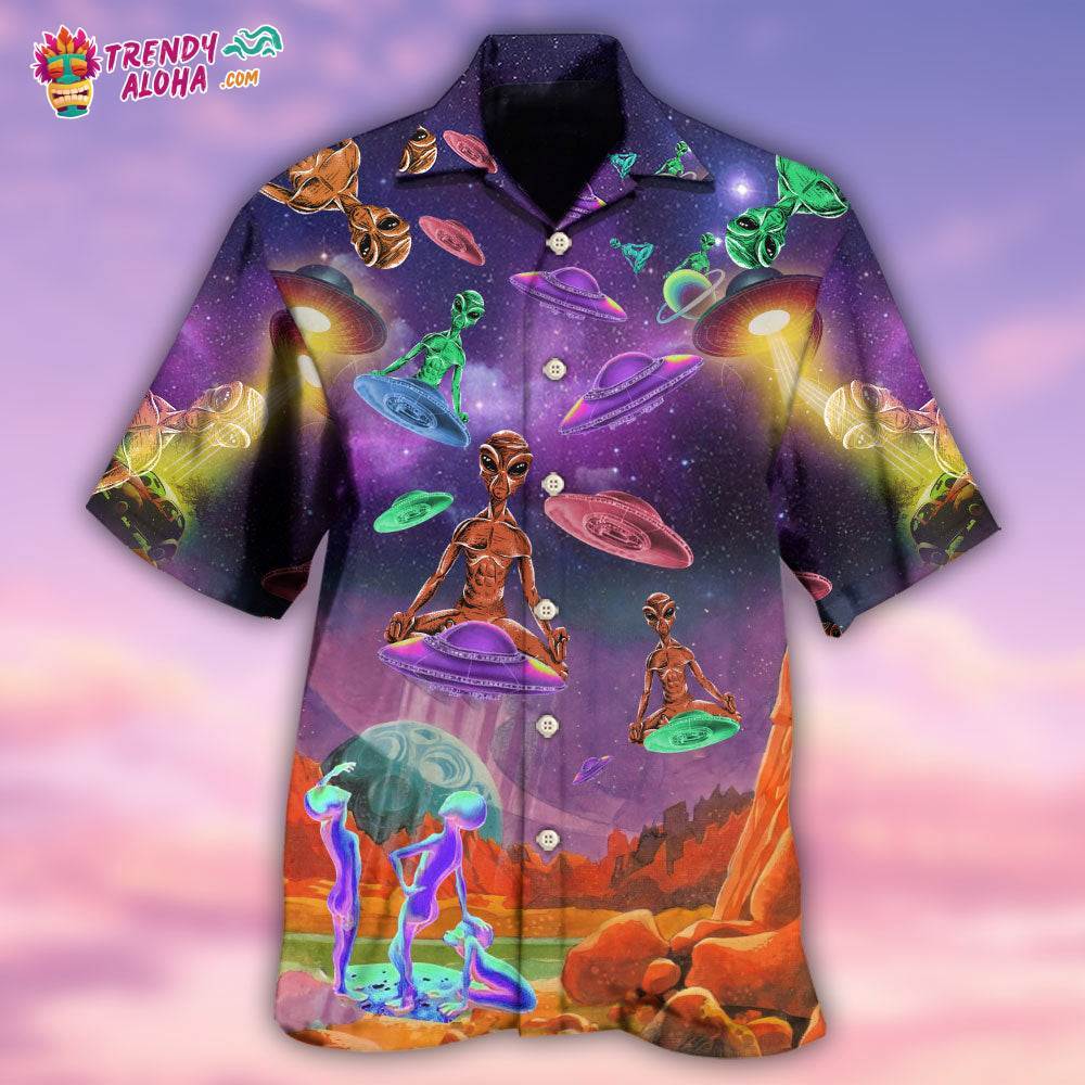 Alien Galaxy Awesome Ufo Hawaiian Shirt – Trendy Aloha
