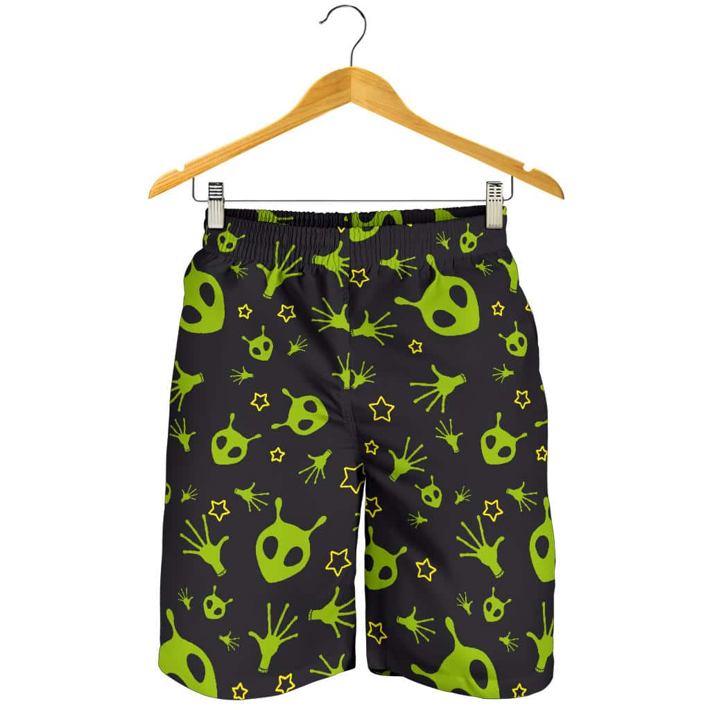 Alien Pattern Print Design 02 For Men Women Kid Shorts