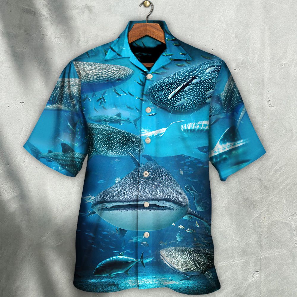 Alien Seas Hawaiian Shirt – Shark Alien Space Edition