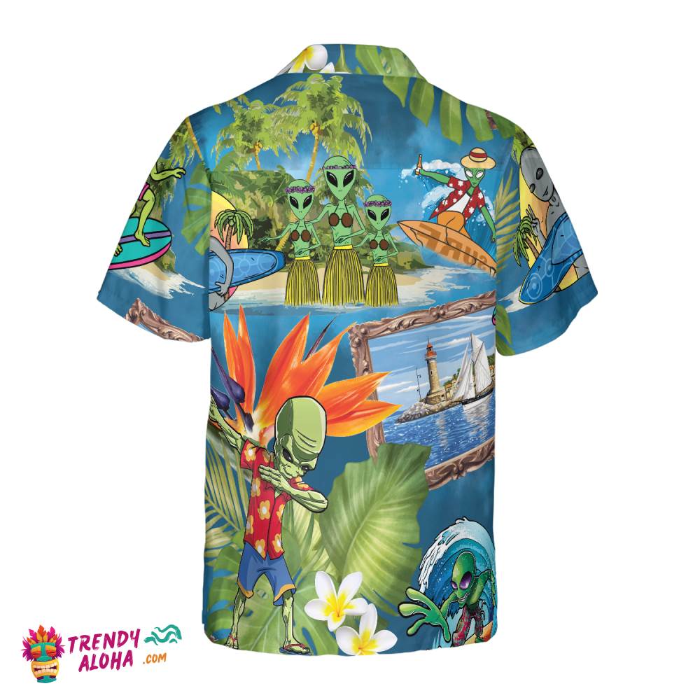 Alien Tropical Summer Hawaiian Shirt
