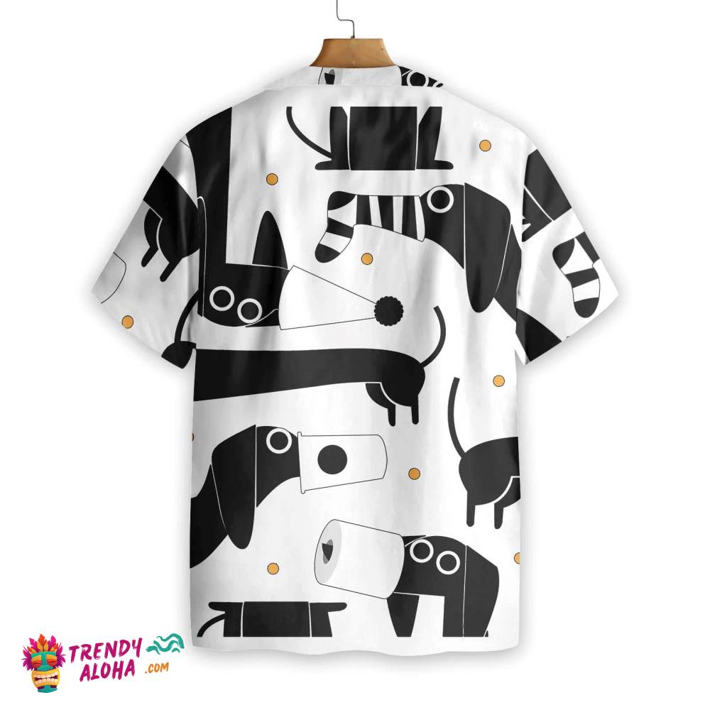 All My Dog Dachshund Pattern Hawaiian Shirt