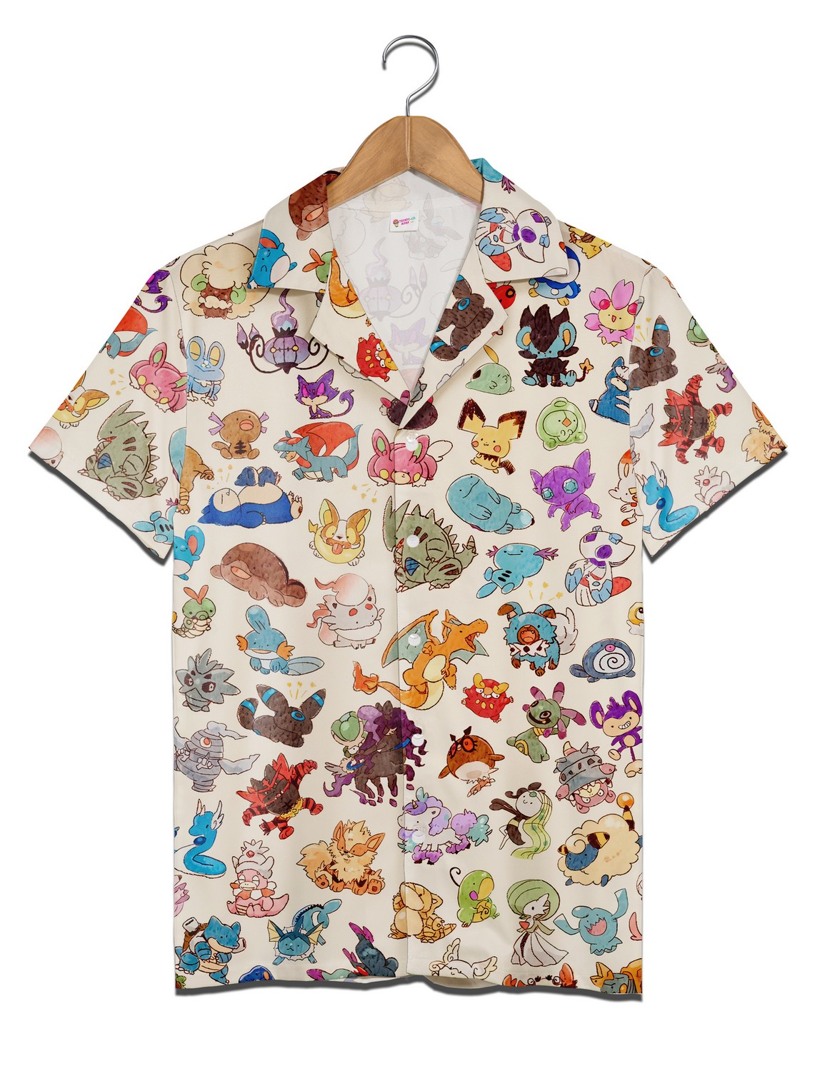 All-Over Print Men’s Pokemon Hawaiian Shirt Aloha Beach Set Family Vacation Outfits