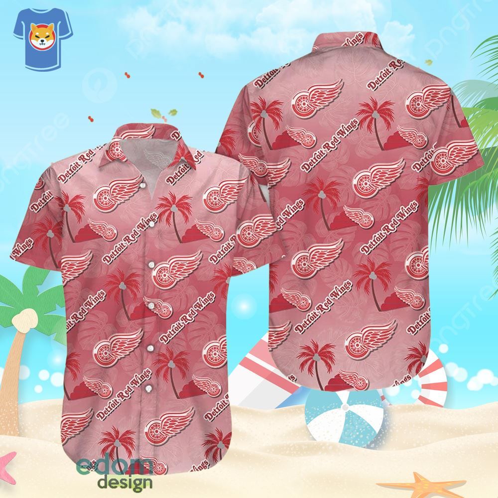 Aloha Detroit Red Wings Hawaiian Shirt For Fans Aloha Detroit Red Wings Hawaiian Shirt For Fans
