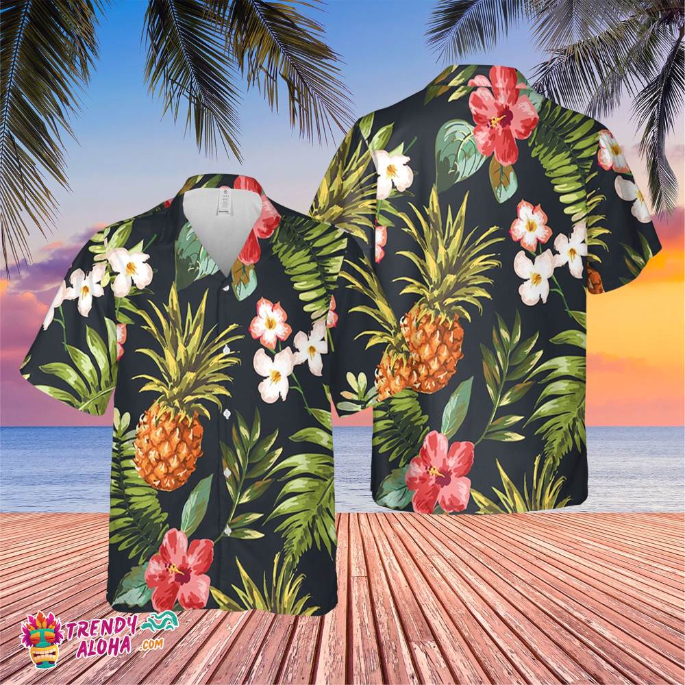 Aloha Fruit Flower Trending Hawaiian Shirt, Summer Vacation Hawaiian Shirt