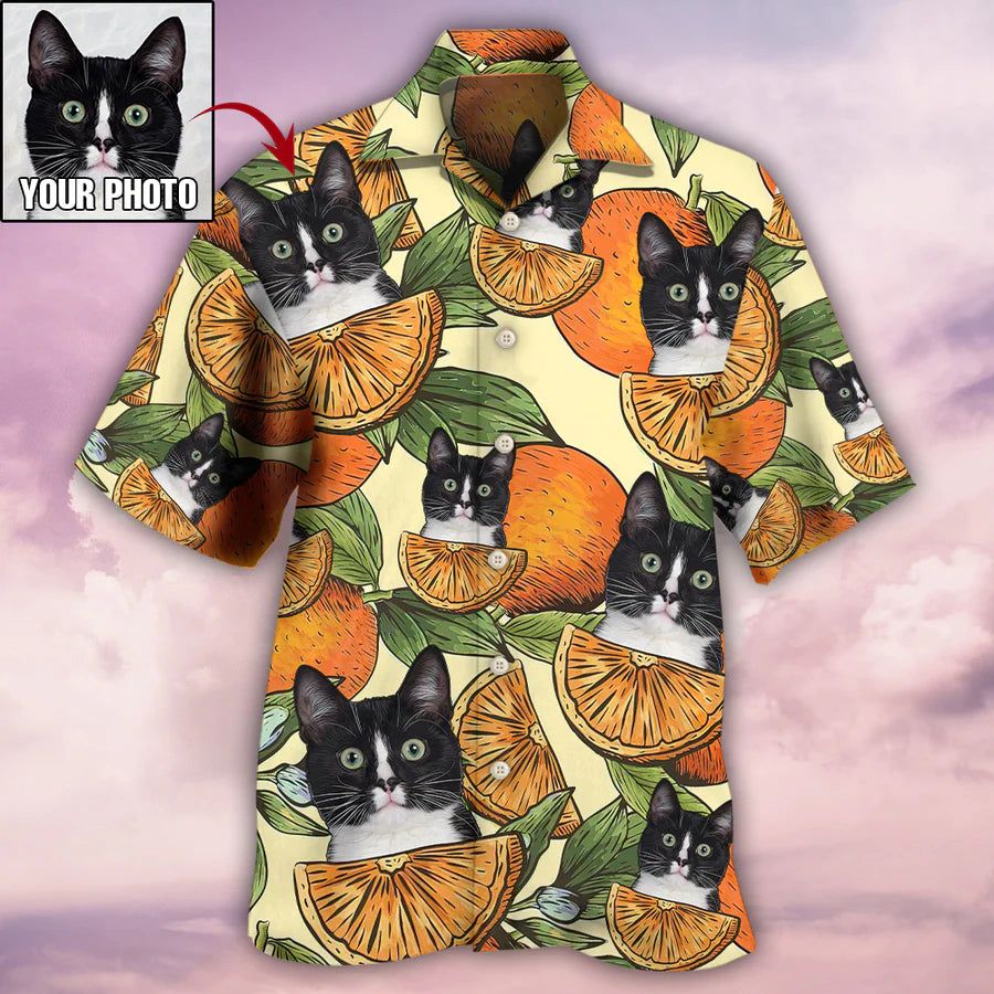 Aloha Kitties: Cat Tropical Style Custom Photo Hawaiian Shirt