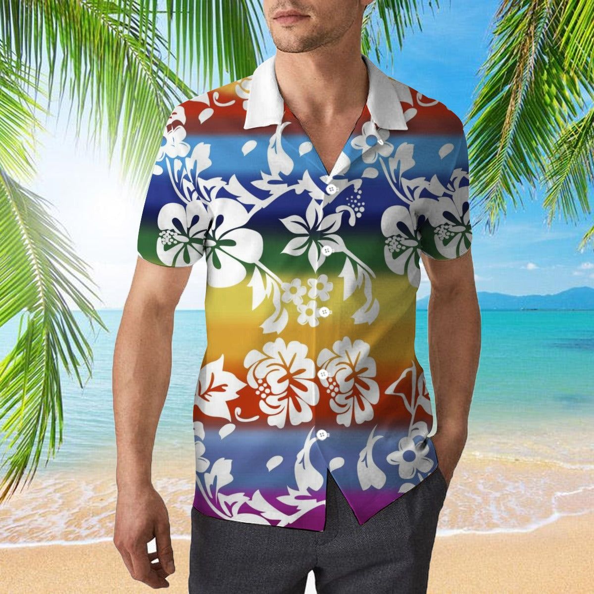 Aloha Pineapple: Hawaiian Shirt with Pineapple and Floral Print