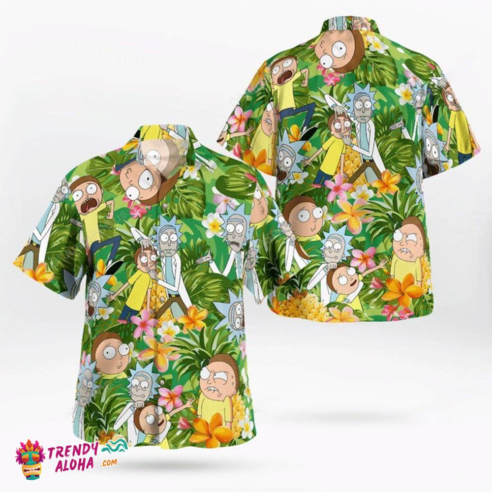 Aloha Rick And Morty Beach Shirt – Perfect For Fans Of The Animated Series